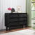 6 Drawer Double Dresser Features Vintage-style and Bevel Design