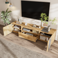 70-Inch Modern TV Stand with 3 Cabinets and Drawers, Entertainment Center for TVs Under 80 Inches