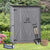 Outdoor 5.3ft Hx4.6ft L Wood Storage Shed Tool Organizer,Garden Shed, Storage Cabinet with Waterproof Asphalt Roof Gray