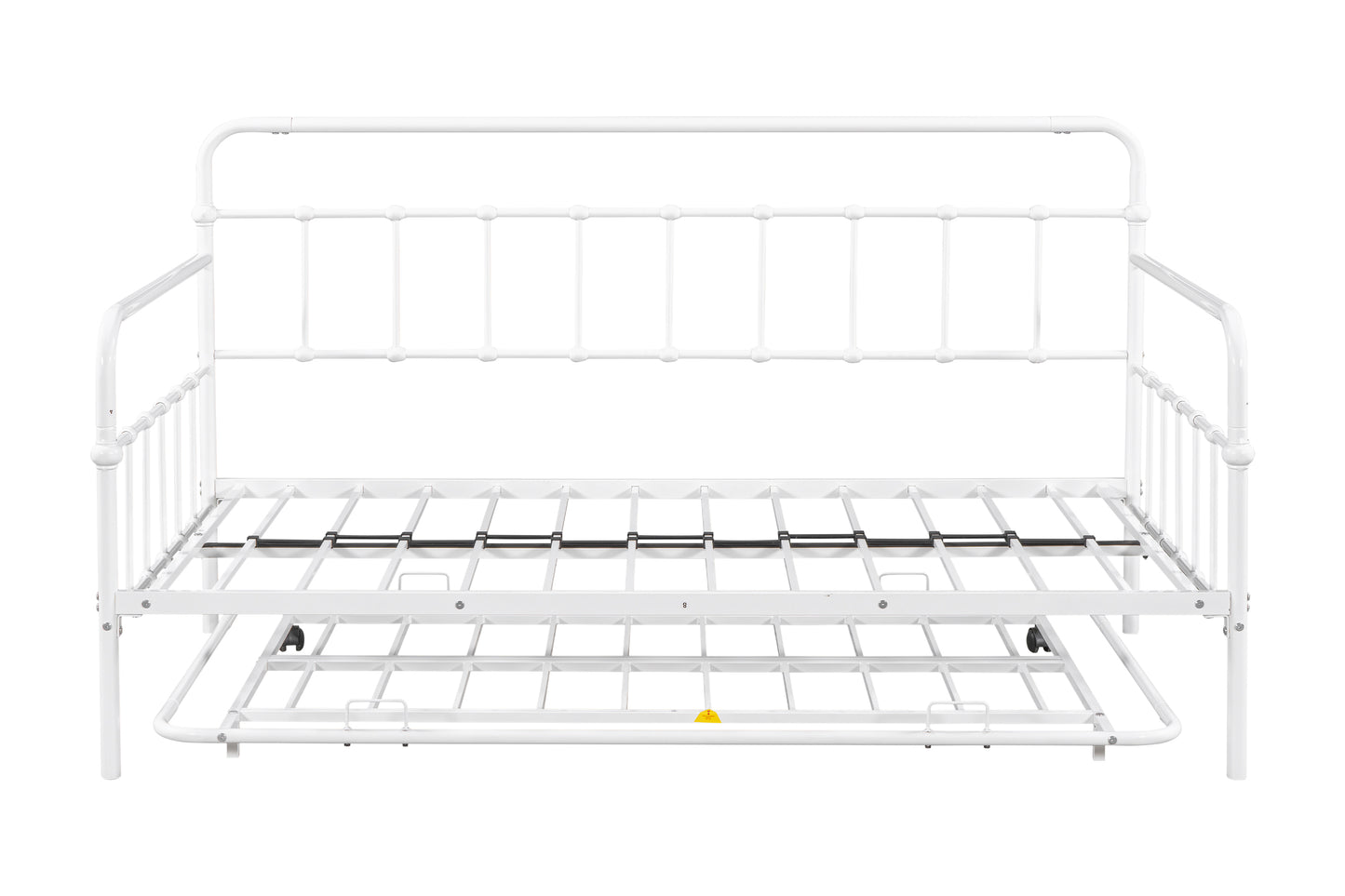 Metal Frame Daybed with trundle（white）