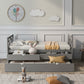 Multi-Functional Daybed with Drawers and Trundle, Gray