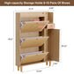 Modern minimalist storage cabinet MDF bed top cabinet Japanese rattan shoe cabinet, small home furniture