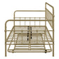 Metal Frame Daybed with trundle（Bronze）