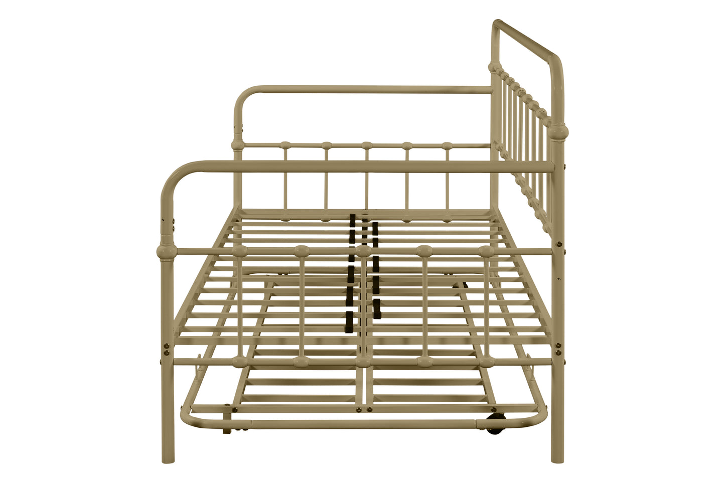 Metal Frame Daybed with trundle（Bronze）