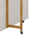 Kitchen Island Cart with 2-Door Cabinet, 3 Drawers, Spice Rack, and Towel Rack, 43.31-Inch Width in White