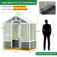 76''x48''x86'' Polycarbonate Greenhouse, Walk-in Outdoor Plant Gardening Greenhouse for Patio Backyard Lawn