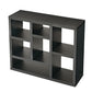 Open Wooden Open Shelf Bookcase Freestanding Display Storage Cabinet with 7 Cube Storage Spaces