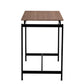 TREXM 5-piece compact bar table with table and stool - modern industrial design (dark brown)