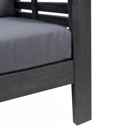 Acacia Wood Club Chairs Set of 2