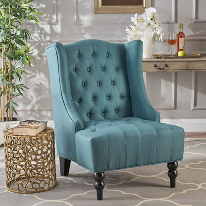 Upholstered Wingback Chair, Classic and Comfortable Design for Living Rooms and Bedrooms