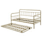 Metal Frame Daybed with trundle（Bronze）