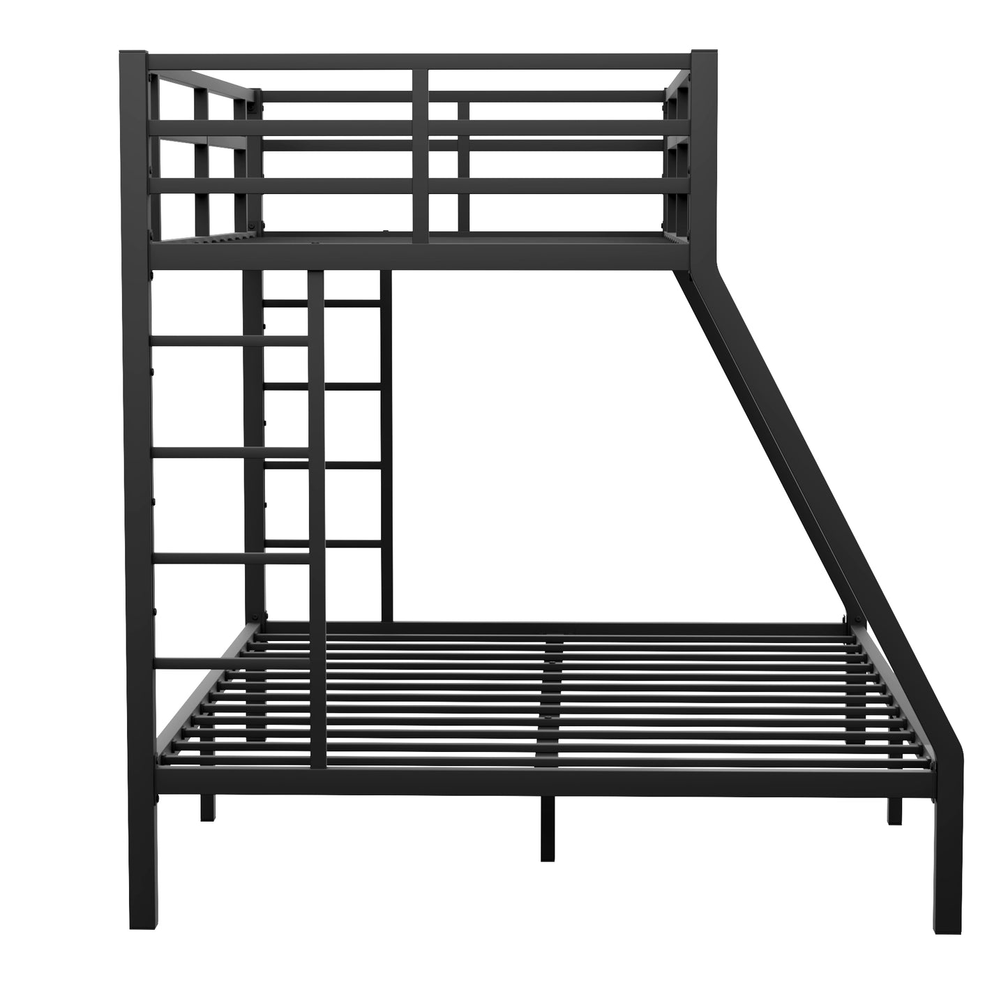 Metal Twin XL over Queen Bunk Bed for Teens and Adults,Space-Saving/Noise Reduced/No Box Spring Needed