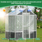 76''x48''x86'' Polycarbonate Greenhouse, Walk-in Outdoor Plant Gardening Greenhouse for Patio Backyard Lawn