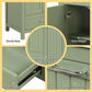 36" Bathroom Vanity with Sink, Double Door Cabinet, Large Drawer, and Flip Drawer, Green Finish