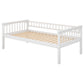 Twin over Twin Bunk Bed with Drawers  Convertible Beds  White