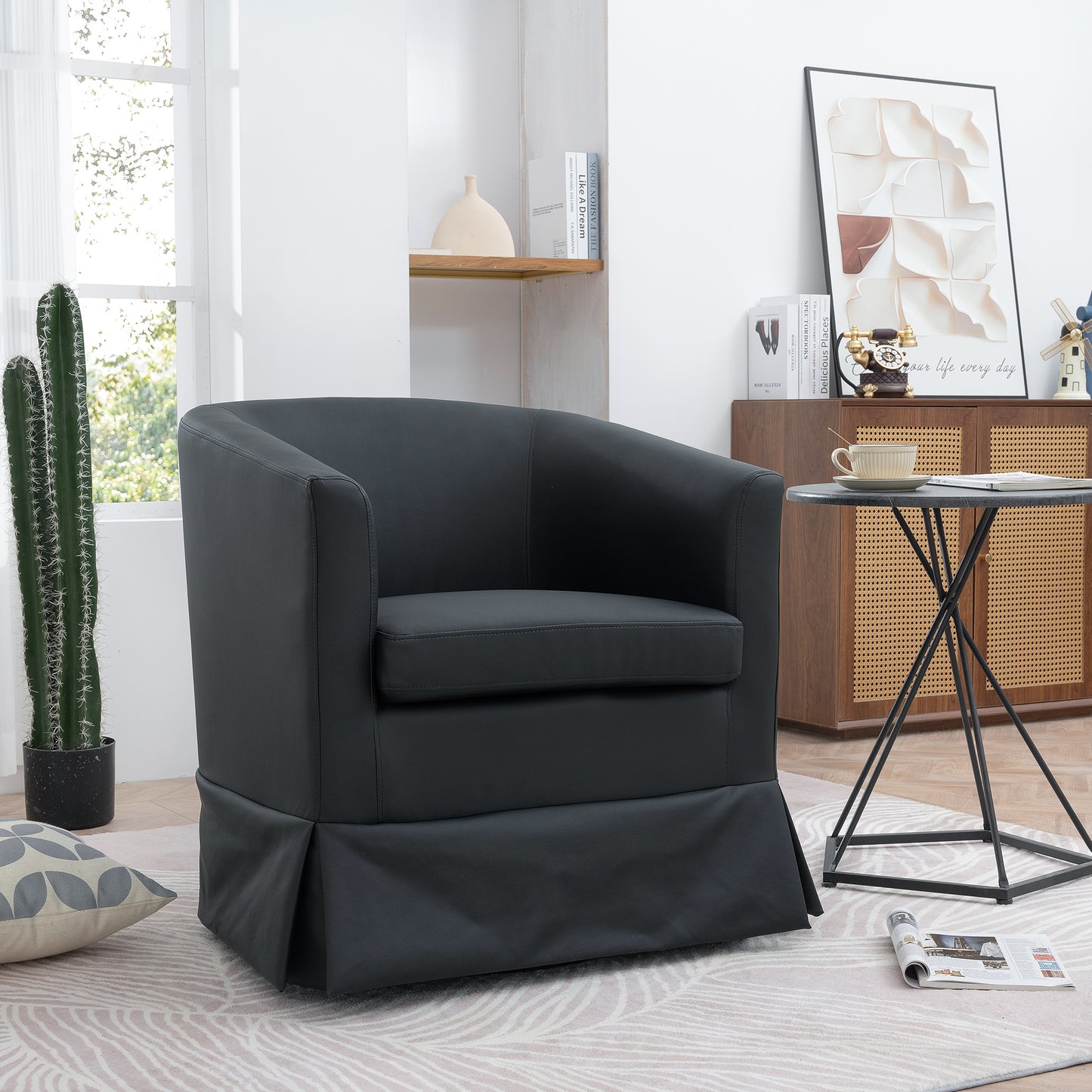 Wide Swivel Chair