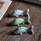 Celadon Koi Pen Holder Multi functional Small Pen Stand Creative Small Pen Stop Pen Mountain Student Desktop Exquisite Ornament