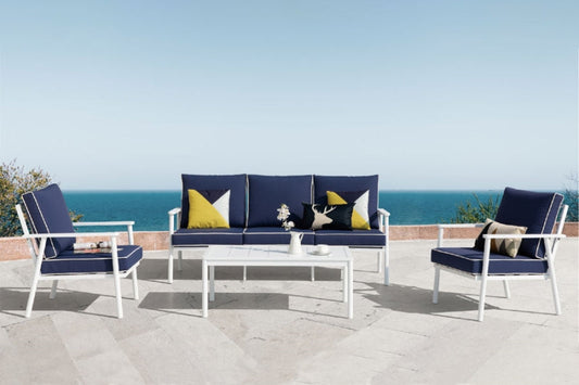 Patio Time Bluebell 4-Piece Aluminum Sofa Set
