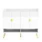 U-Can shoe cabinet with door, 11 layers with adjustable shelves, modern wooden shoe cabinet (PVC surface)