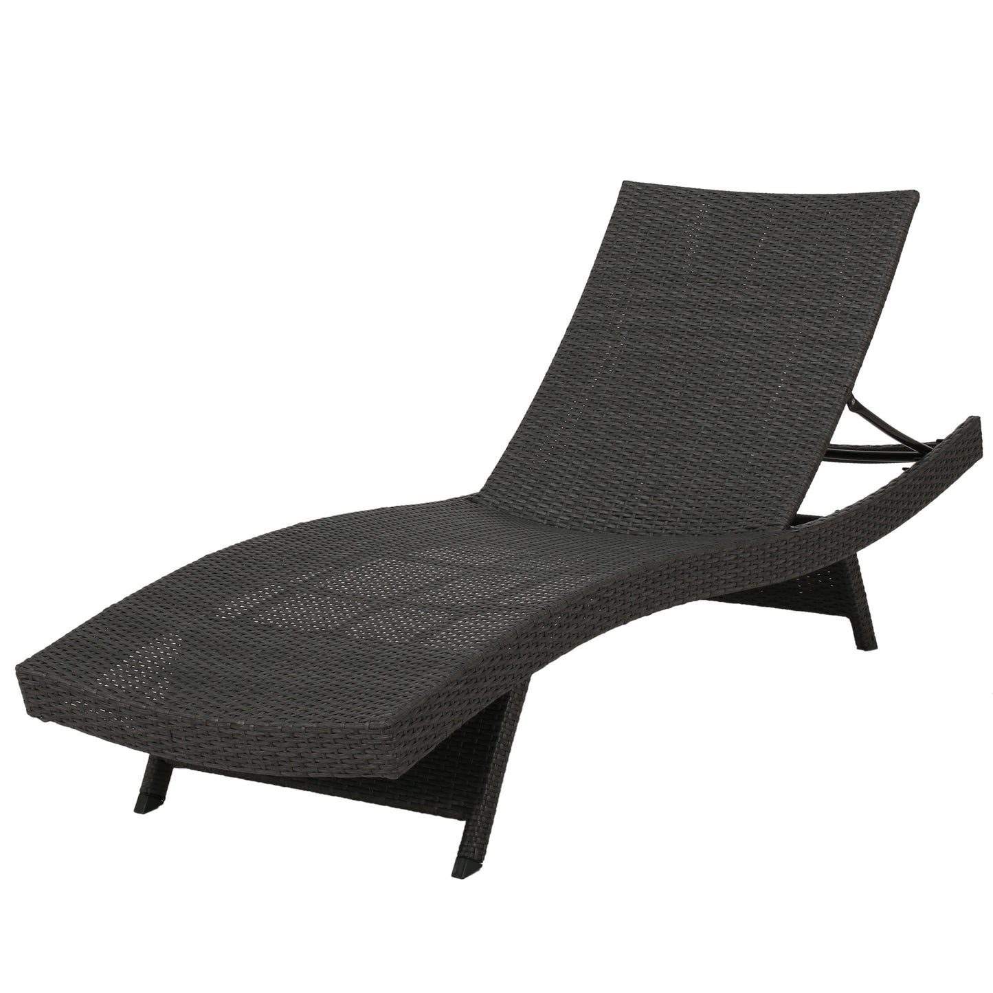 Salem PE Wicker Chaise Lounge, Perfect for Outdoor Relaxation and Lounging