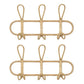 Kids Room Decor Hanger Rattan Wall Hooks Kids Garments Organizer Rack Clothes Hat Hanging Hook Rattan Hanger