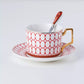 Nordic minimalist ceramic coffee cups and plates, English black tea cups, water utensils, tea cups, household offices