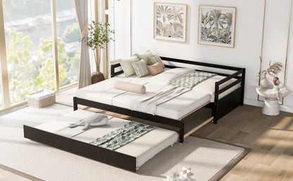 Twin or Double Twin Daybed with Trundle Espresso