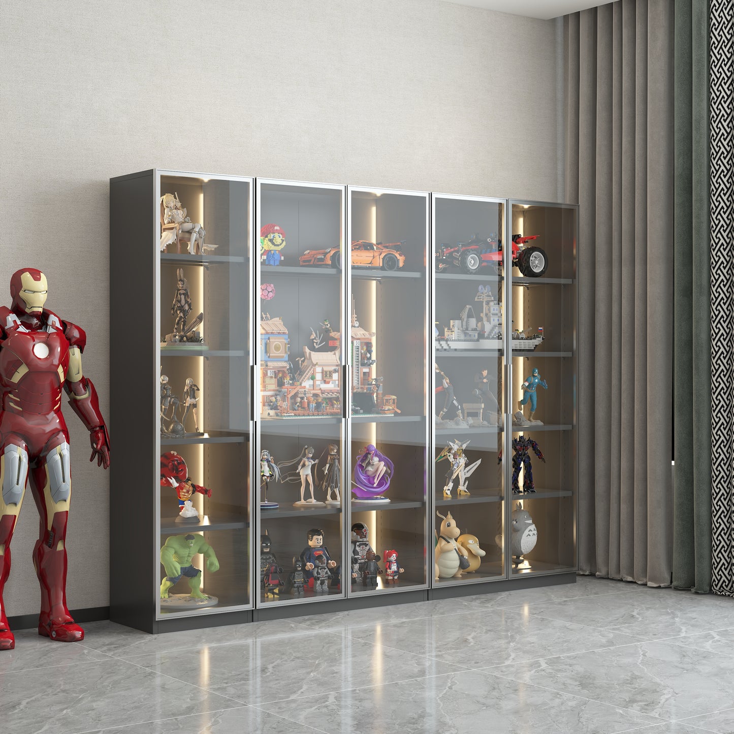 Display storage cabinet