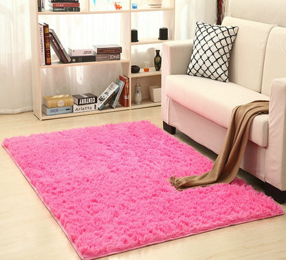 Super Soft Silk Wool Rug Indoor Modern Shag Area Rug Silky Rugs Bedroom Floor Mat Baby Nursery Rug Children Carpet