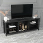 TV Stand Storage Media Console Entertainment Center Tradition Black