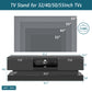 51.18inch Black morden TV Stand with LED Lights high glossy front TV Cabinet color:BLACK