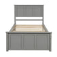 Platform Storage Bed  2 drawers with wheels, Twin Size Frame  Gray