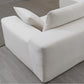 109" x 68" Modular Sectional Sofa Set, Modern Minimalist Style Couch in White