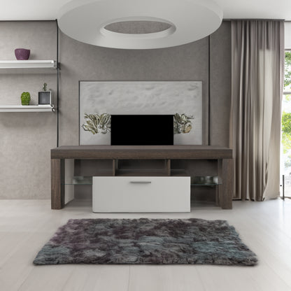 Modern Brown TV Stand with Bracket