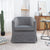 Wide Swivel Chair Gray