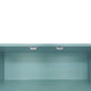 Modern Shoe Storage Bench with Hidden Storage and Upholstered Cushions, Tiffany Blue Finish