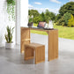 Pine Dining Bench and Table Set, Indoor Wood Design for Entryways, Living Rooms, and Kitchens