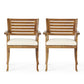 Hermosa KD Wood Dining Chair, Set of 2 for Modern Dining Rooms