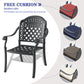 5-Piece Set Of Cast Aluminum Patio Furniture With Cushions