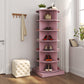 Pink 360 Rotating shoe cabinet 6 layers