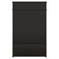 Hall Tree with Roof Rack and Storage Platform, Corridor Shoe Cabinet with Sliding Door and 5 Hooks, Black