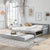 Twin or Double Twin Daybed with Trundle Gray