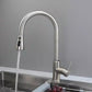 304 stainless steel kitchen faucet, hot and cold water pull-out vegetable basin sink faucet