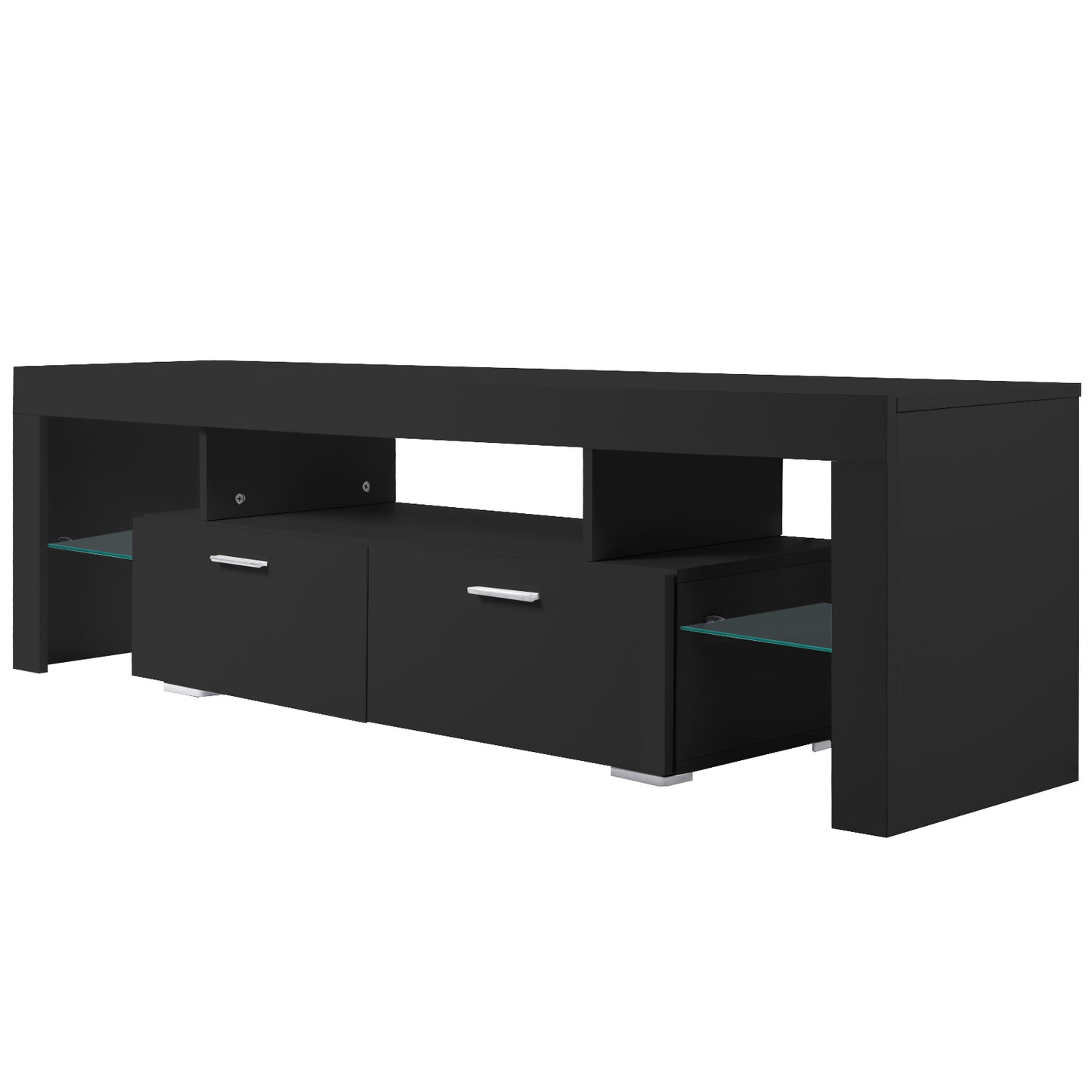 LED TV stand modern TV stand with storage Entertainment Center with drawer TV cabinet