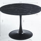 Black Tulip Dining Table 4-6 Middle Ages Dining Table Round Mdf Desktop Casual Coffee Table