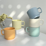 Macaron Candy-Colored Ceramic Mug Ins Style Simple Coffee Cup Event Gift Promotion Souvenir Water Cup