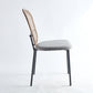 BLACK and gray sennit chair set of 4 dining chair coffee chair