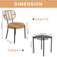 3 Pieces Of Luxury Outdoor Wicker Furniture - Patio Bistro Style Table And Chair Combination