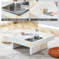 A modern and practical coffee table with imitation marble patterns made of MDF material