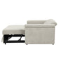 U-STYLE Convertible Soft Cushion Sofa Bed, Comfortable Seating and Sleeping Solution for Two People